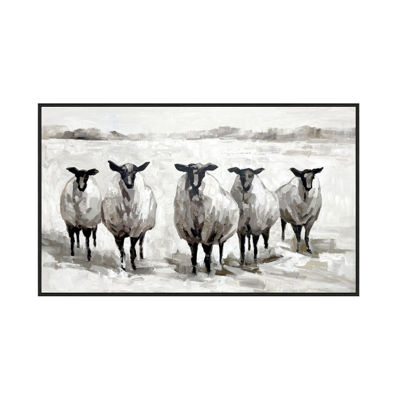 The Herd Framed Canvas Wall Art