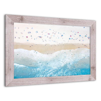 «Above View Beach», reproduction encadrée