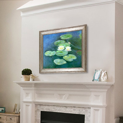 «Water Lilies, Evening» par Claude Monet, peinture encadrée