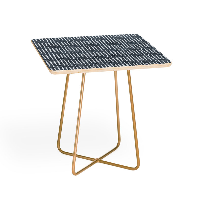 Table de bout à pieds croisés, bleu