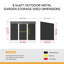 Garden Metal Storage Shed with Lockable Sliding Doors