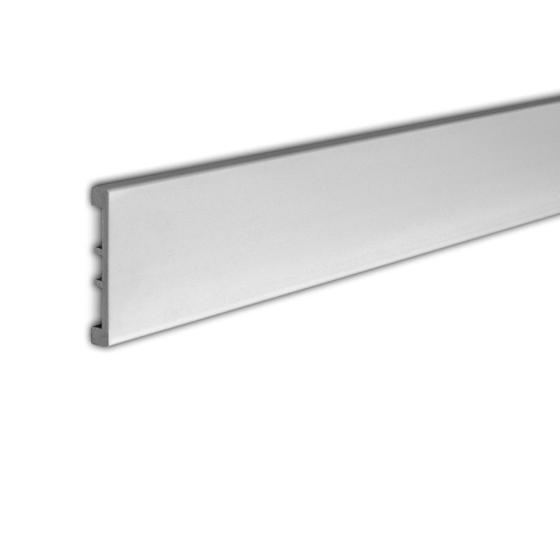 4 in x 5/8 in x 96 in Plain Recycled Polystyrene Base Moulding Pro Pack 56 LF (Set of 7)