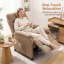 Fauteuil inclinable manuel moderne en tissu-1666380684
