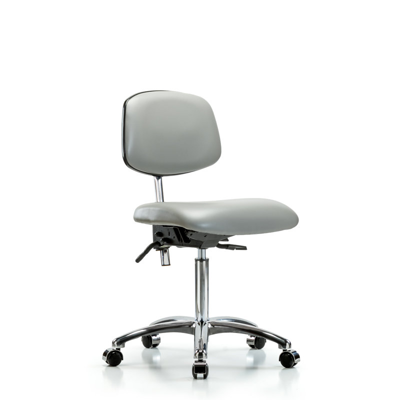 Chaise de travail Mia, Roulettes, Colombe, Inclus