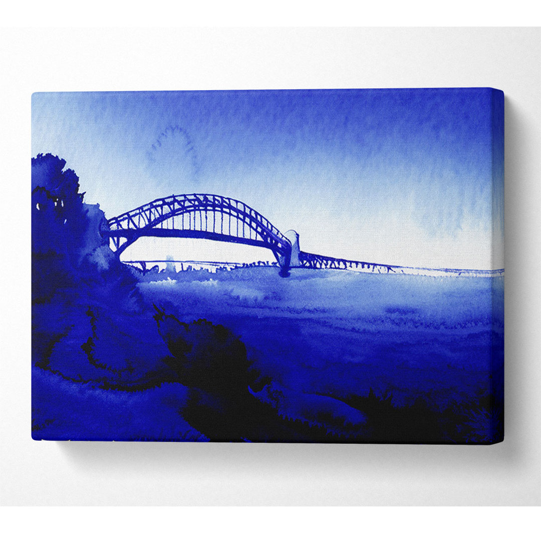 Sydney Harbour Bridge Stunning Blues - Kunstdrucke auf Leinwand