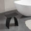 Tabouret de salle de bain autoportant à surface solide de 14 pouces KAKUSIGA