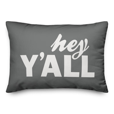  Housse et insert pour coussin rectangulaire Hey Y'all