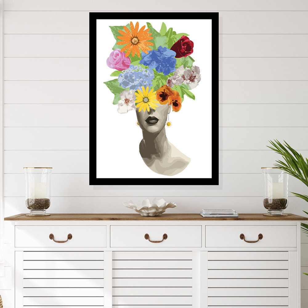 Mercer41 Beauty from within Flowerhead - Picture Frame Graphic Art ...