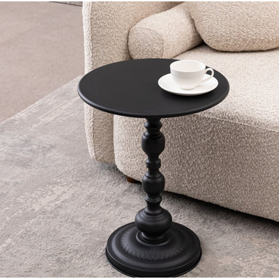 2p, table de bout en métal rétro, table d'appoint ronde pour table de chevet et table d'appoint