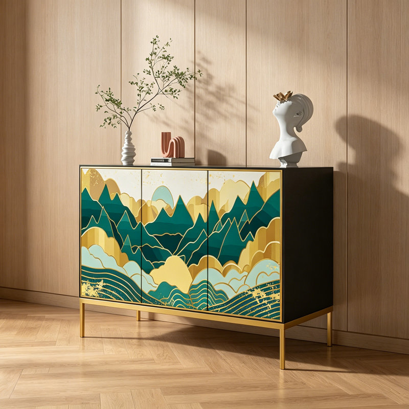 Solid Wood Living Room Storage Cabinet