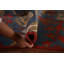 Tapis oriental à motif animalier bleu Ziegler
