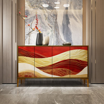 Brocka  59'' Wide Solid Wood Sideboard