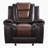 Lenhof 40" Transitional Premium Faux Leather Glider Reclining Chair with Gentle Gliding Motion & Tab Pull Recline-2000627377