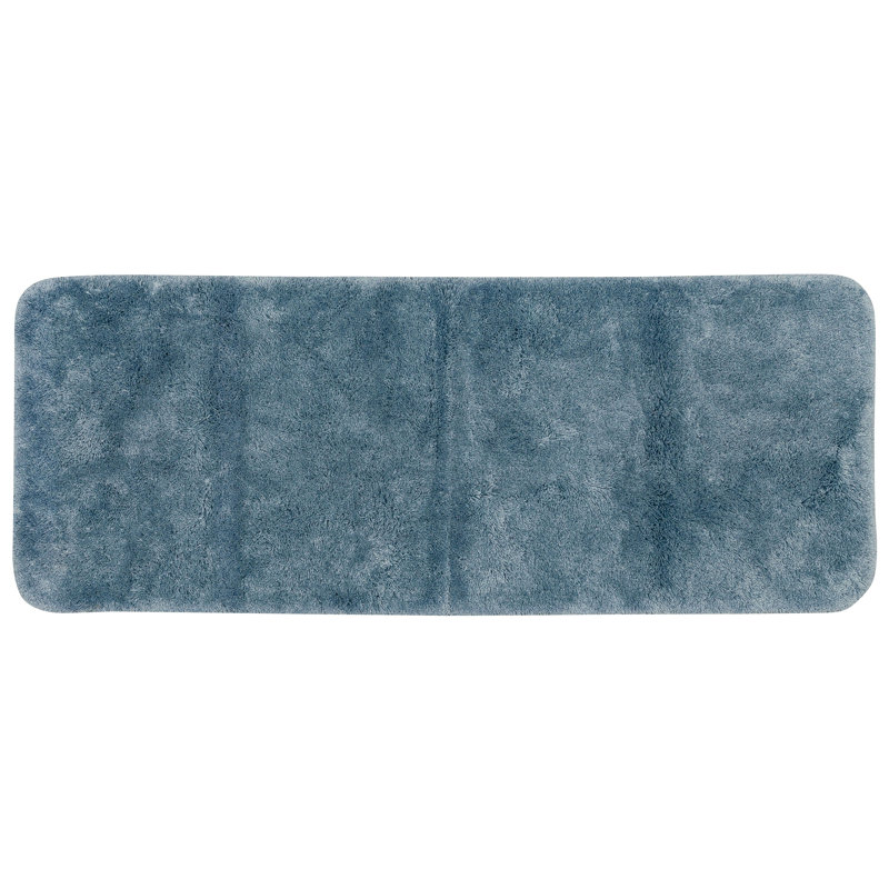 Pirates Well Washable Non-Slip Stain/Fade Resistant Solid Rectangle Bath Mat, 17" W x 24" L, Light Blue
