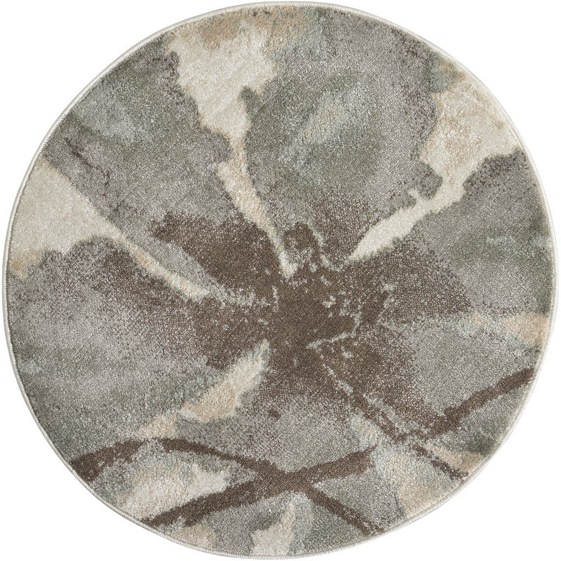 Pranav Floral Indoor Rug, Round 3'4"