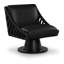 Fauteuil d'appoint pivotant en cuir Quinton-80623754-80623750