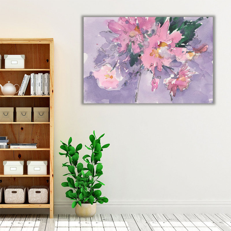 Floral occasion II - reproduction d'art sur toile, H 40 po x l 60 po