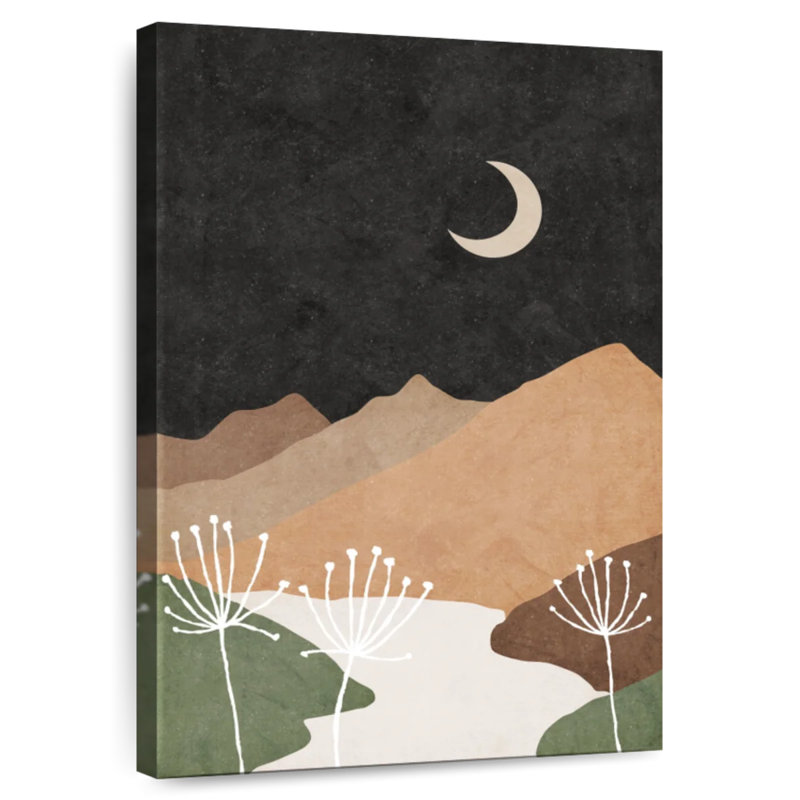 Alvord Mid-Century Mountains, 51" H x 34" W