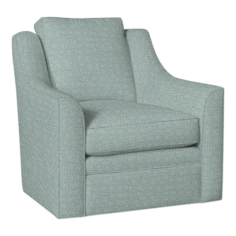 American Bungalow Nicholas Barrel Back Swivel Chair, Perigold Arigato Patina