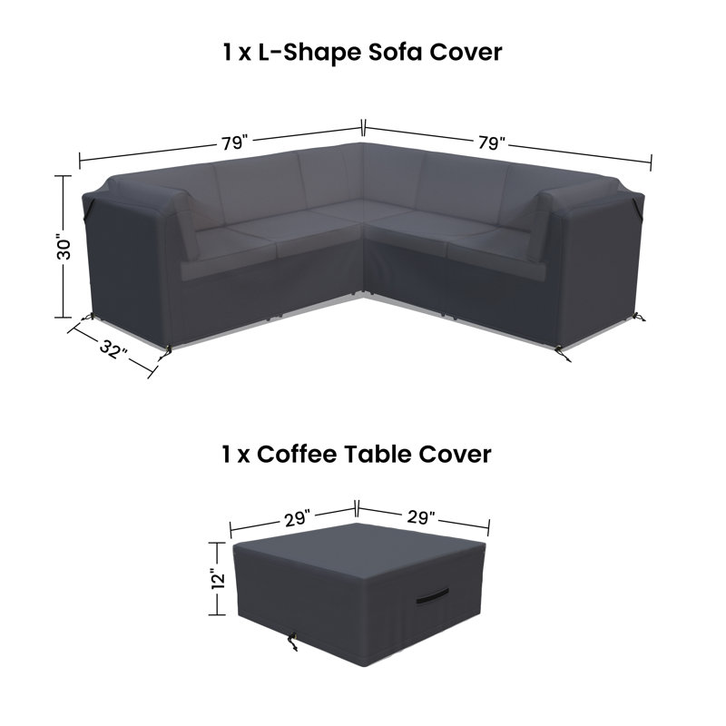 Housses de conversation pour patio 2 pièces Chesterle