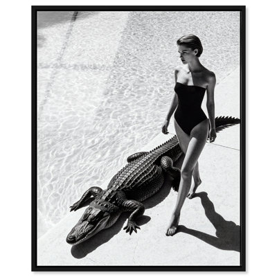 Reptilian Elegance II Print by Oliver Gal