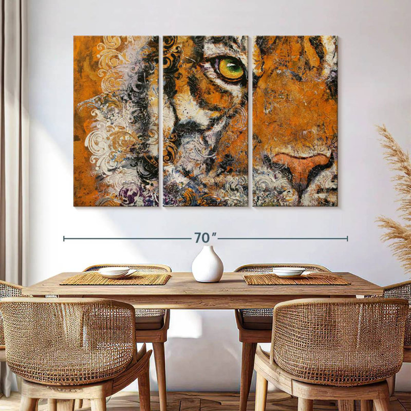 Royal Tiger Eye, 42" H x 65" W
