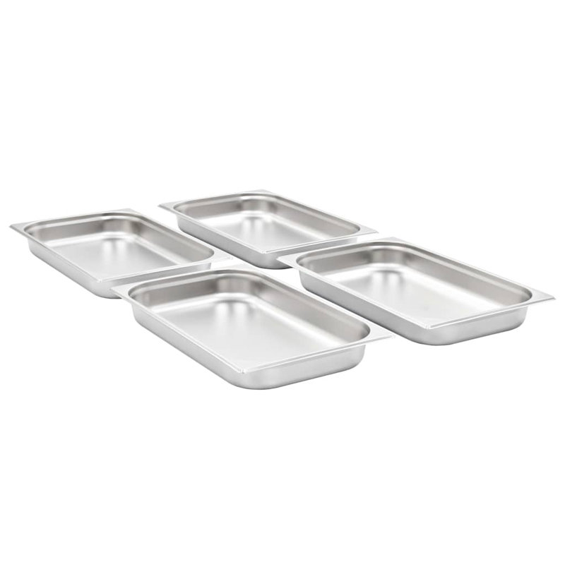 Stainless Steel Pan, 6.5cm H x 53cm W x 32.5cm D
