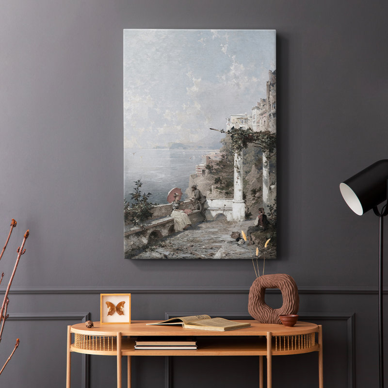 Paysage rétro CCII - galerie Cavas, H 12 po x l 8 po