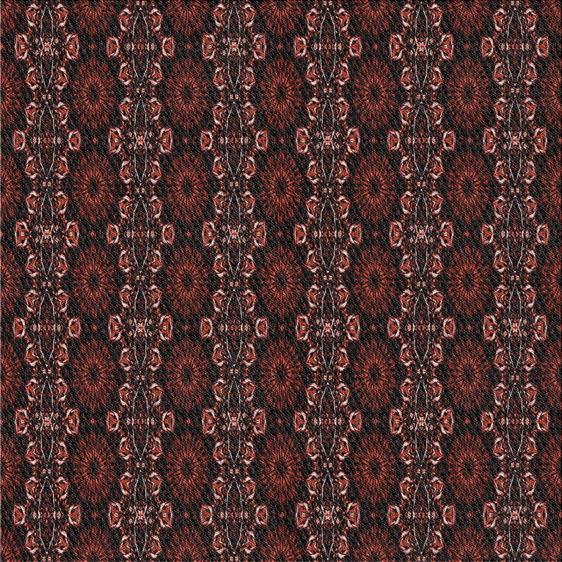 Brun Non disponible/Tapis décoratif orange, Carré 3 pi