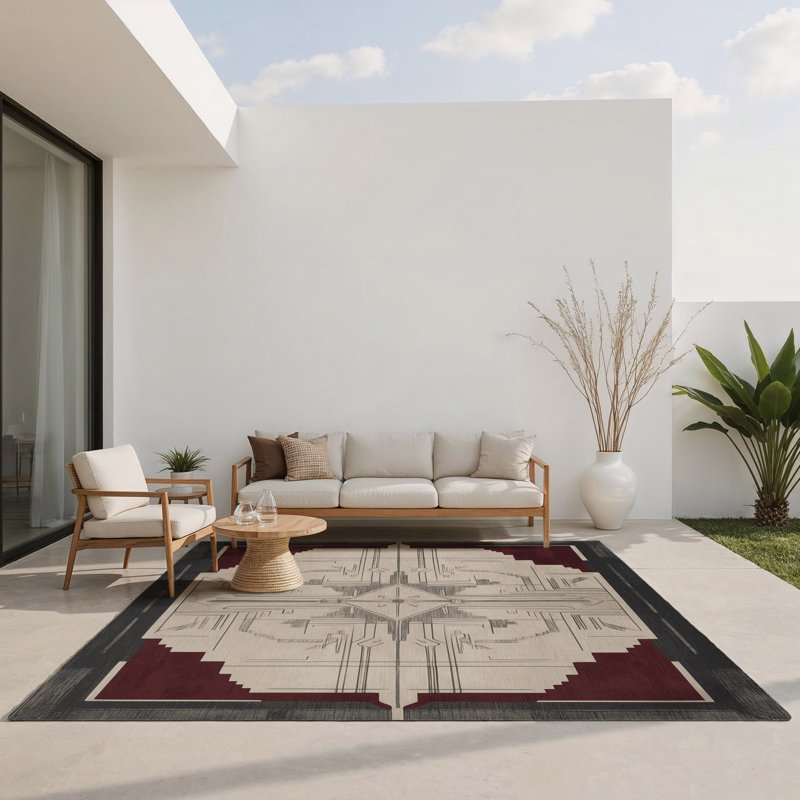 Tapis intérieur et extérieur Noble Crest, Rectangle 1 pi 6 po x 2 pi 6 po