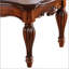 Table basse en cerisier rectangulaire avec pieds tournés, parfaite pour les salons classiques et contemporains, durable et élégante.
