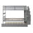 Daft Kids Twin Over Twin Bunk Bed with Trundle-143096663