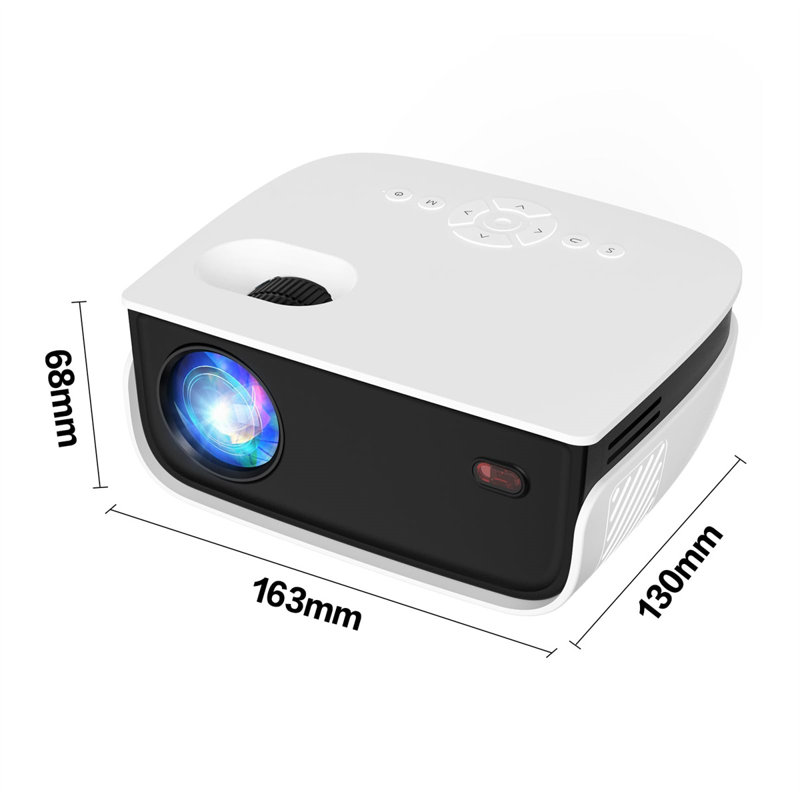 Outdoor Projector, Mini Projector For Home Theatre, 1080P And 240" Supported Movie Projector 7500 L Portable Home Video Projector Compatible With Smartphone/TV Stick/PS4/PC/Laptop