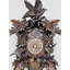  Horloge coucou huit jours - 17 po de hauteur - Feuilles, oiseaux et nid d'oiseau sculptés à la main