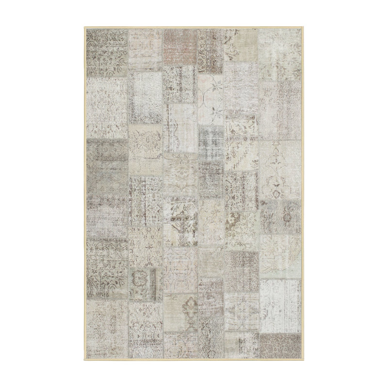 Tapis gris zone contemporaine, Rectangle 5 pi x 7 pi
