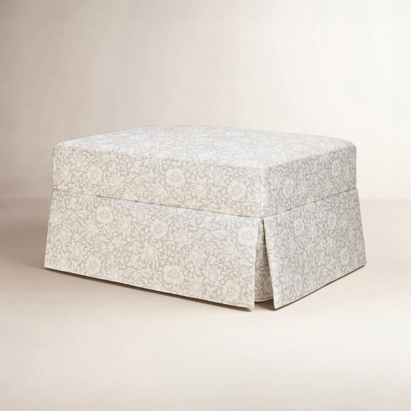 Morris & Co. x Namesake Crawford Gliding Ottoman, Mallow in Ash