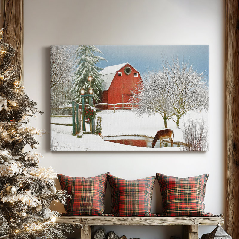 «Silver Twilight Carol» - toile tendue avec châssis de qualité supérieure, H 12 po x l 18 po