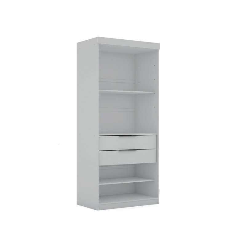 Mulberry 36" Wardrobe Closet In White, White