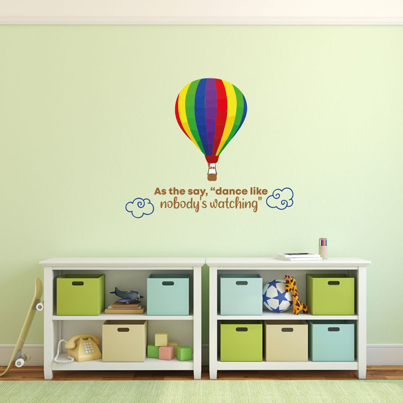 Text & Numbers Wall Decal, 18" H x 20" W x 0.05" D