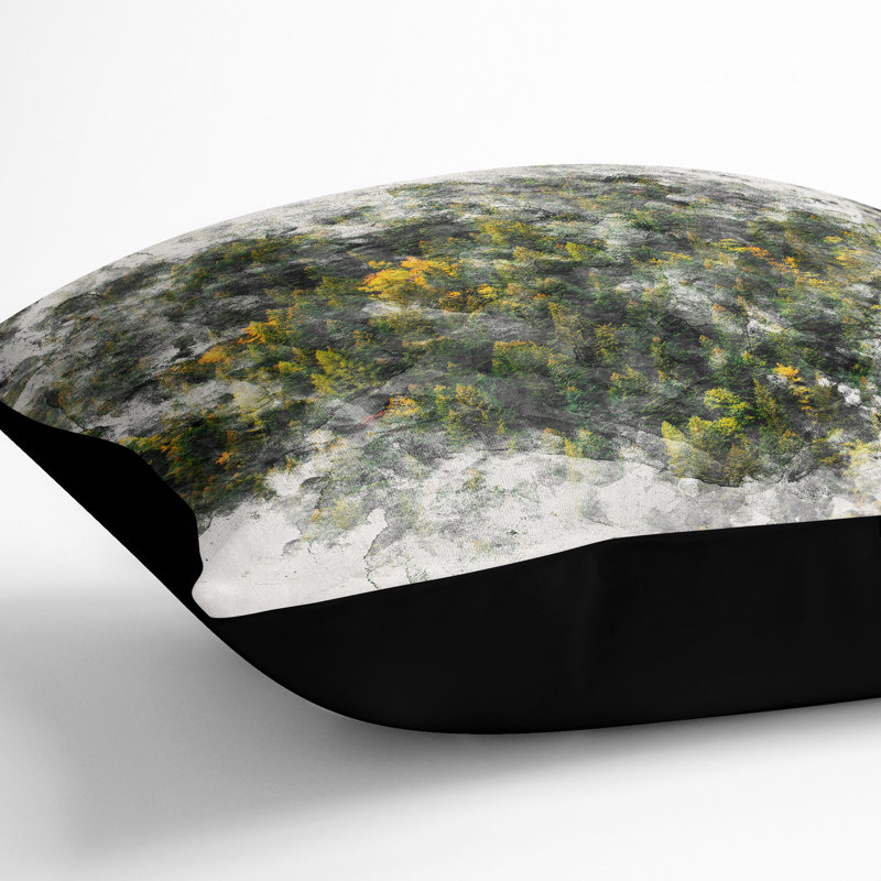 Square Cushion, Black, 40cm H x 40cm W x 15cm D