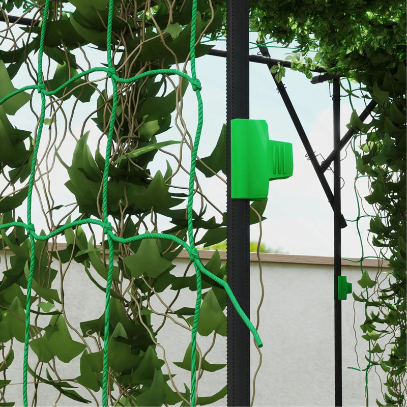 Support de treillis en métal pour jardin avec treillis