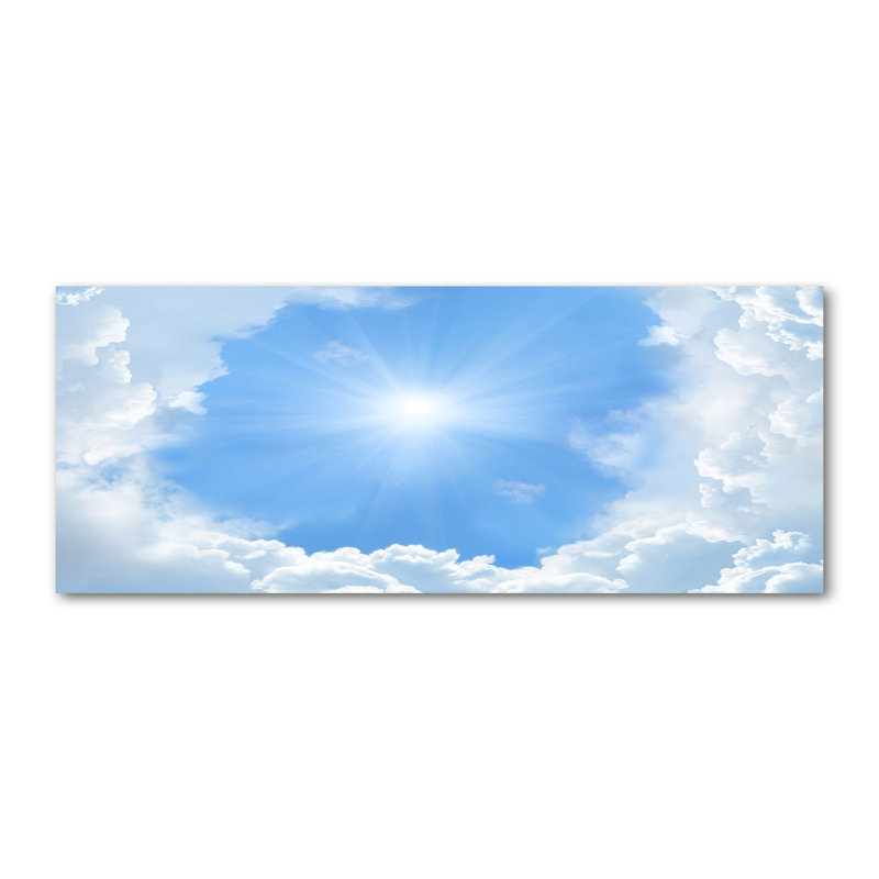 Clouds in the Sky 1 Piece Wall Art on Canvas