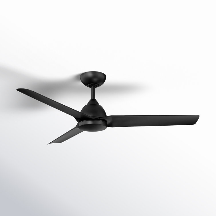 54" Mocha 3 - Blade Outdoor/Indoor Smart Propeller Ceiling Fan with Remote Control Included