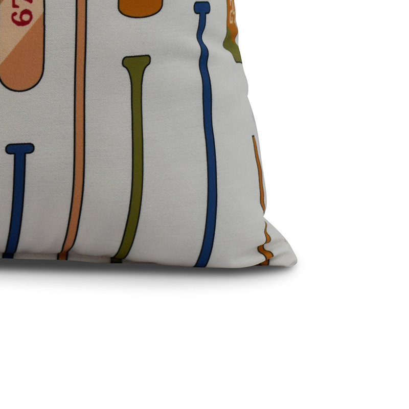 Housse et insert de coussin carré Nantucket, Ivoire, 18 po x 18 po