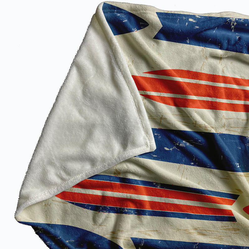 Talamore Blanket, Orange/Blue