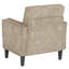 Chaise d'appoint rembourrée en bois massif de 29 po de largeur avec table d'appoint pliante-954120165