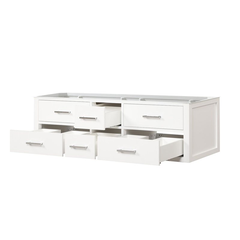 Castor 60 in W x 22 in D Double Bath Vanity, White