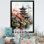 Tahshawn, art asiatique, pagode sereine IV - impression