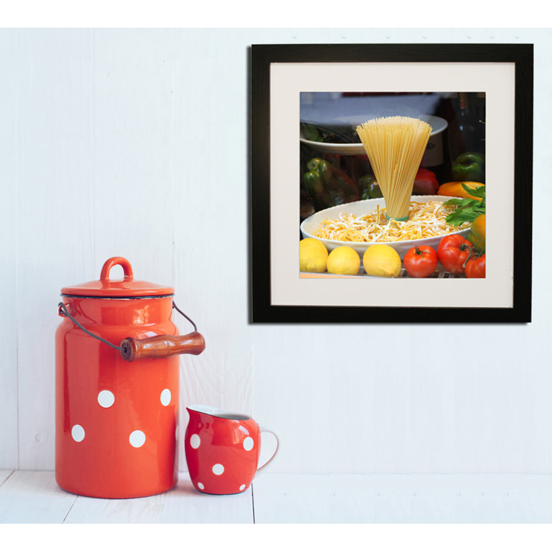 «Spaghetti in Italy», reproduction de photo encadrée