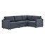 Canapé de rangement modulaire en L à 4 places avec coussin détachable et canapé modulaire Hymes 109,84 "-128767092